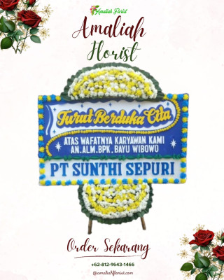 Papan Bunga Duka di Warung Muncang